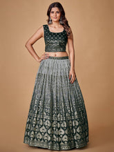 Load image into Gallery viewer, Beautiful Grey Color Fancy Silk With Embroidery Sequins Work Charming Lehenga Choli |Engagement Wear Clothsvilla