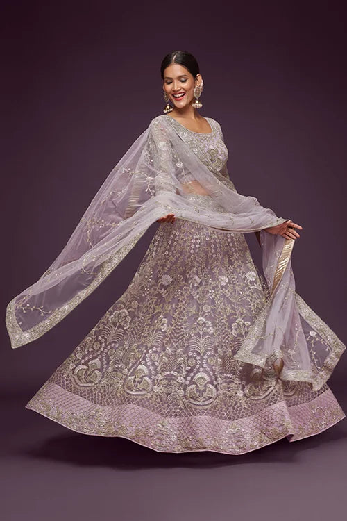 Dusky Orchid Lehenga Choli  Bridal Wear Collection Clothsvilla Main image