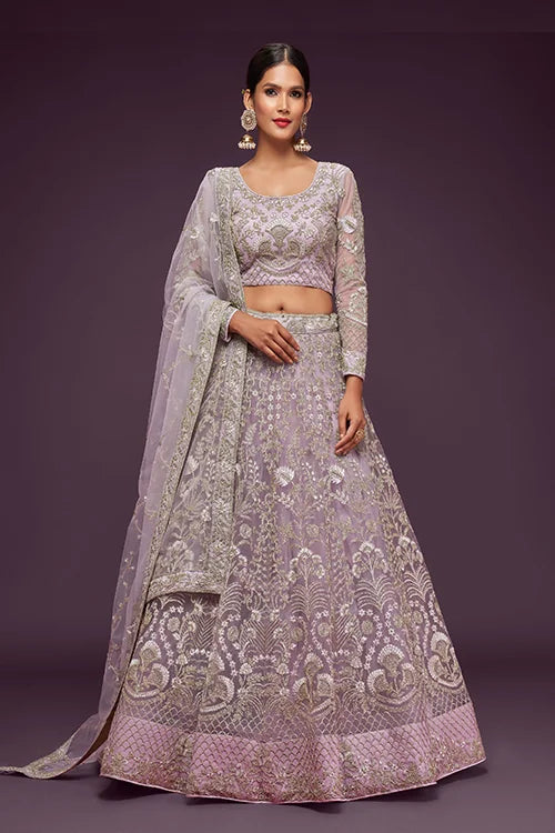 Dusky Orchid Lehenga Choli  Bridal Wear Collection Clothsvilla