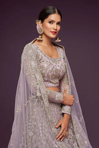 Dusky Orchid Lehenga Choli  Bridal Wear Collection Clothsvilla