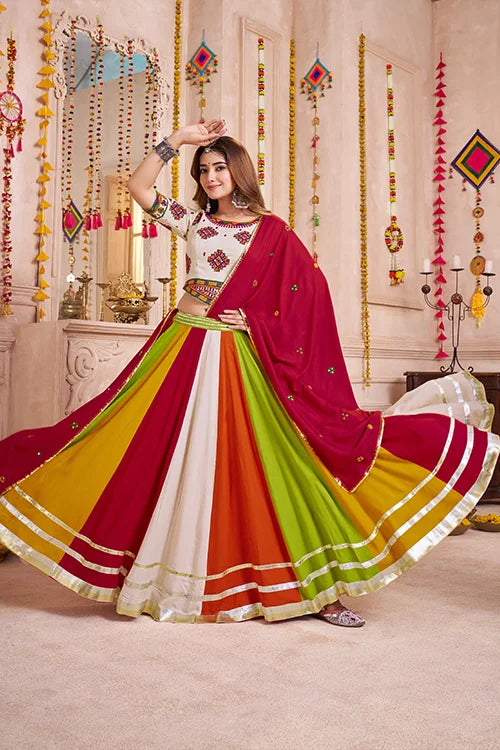 Colorful Traditional Chaniya Choli for Navratri Nights Clothsvilla