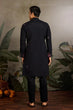 Load image into Gallery viewer, Black Mirror Work with Embroidered Kurta Set for Men Clothsvilla