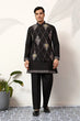 Load image into Gallery viewer, Premium Wedding Black Koti Kurta Pajama for Mens Wear Clothsvilla