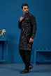 Load image into Gallery viewer, Magic Black Embroidered Stylish Kurta Set for Mens Wear Clothsvilla
