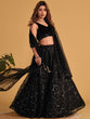 Load image into Gallery viewer, Mesmerizing Black Mirror Work Organza Lehenga Choli Steal the Spotlight at Receptions and Events ClothsVilla