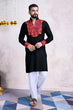 Load image into Gallery viewer, Black Navratri Special Men's Wear Kurta Collection Clothsvilla