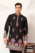 Load image into Gallery viewer, Ethnic Speical Classic Black Embroidered Kurta for Mens Clothsvilla