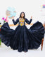 Black Designer Gown for Navaratri Celebrations ClothsVilla