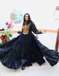 Load image into Gallery viewer, Black Designer Gown for Navaratri Celebrations ClothsVilla