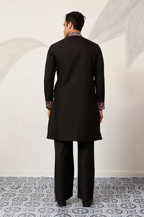Festive Wear Premium Black Kurta Pant Set for Mens Clothsvilla