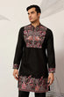 Load image into Gallery viewer, Festive Wear Premium Black Kurta Pant Set for Mens Clothsvilla