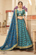 Load image into Gallery viewer, Blue Sequins Embroidery Buy Indian Lehenga Choli Collection Clothsvilla