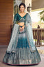 Blue Thread With Sequins Embroidery Work Lehenga Choli Clothsvilla