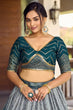 Load image into Gallery viewer, Blue Thread With Sequins Embroidery Work Lehenga Choli Clothsvilla