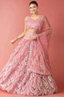 Load image into Gallery viewer, Elegant Pink Bollywood Lehenga Choli with Sequins Embroidery Clothsvilla