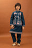 Bottle Green Kids Kurta Pajama with Koti Set Clothsvilla