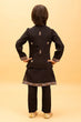 Load image into Gallery viewer, Premium Black Koti Kurta Set for Kids Boys 6-12 Years Clothsvilla