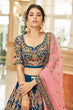 Load image into Gallery viewer, Traditional Velvet Bridal Lehenga Choli with Zari Embroidery Clothsvilla