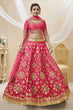 Load image into Gallery viewer, Beautiful Pink Traditional Embroidered Lehenga Choli – Shop Now Clothsvilla