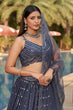 Load image into Gallery viewer, Bridal Wear Collection For Women Lehenga Choli With Dupatta Grey Colur Clothsvilla