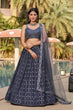 Load image into Gallery viewer, Bridal Wear Collection For Women Lehenga Choli With Dupatta Grey Colur Clothsvilla