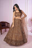 Brown Designer Embroidered Lehenga Choli Clothsvilla