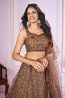 Load image into Gallery viewer, Brown Designer Embroidered Lehenga Choli Clothsvilla