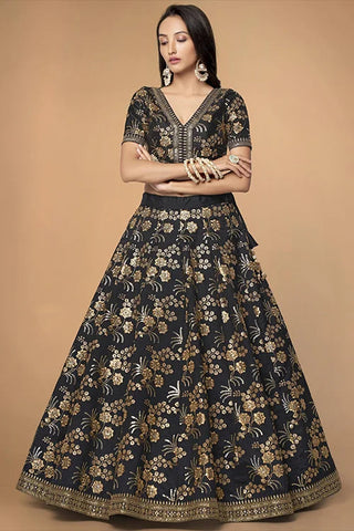 Buy Latest Black Lehenga Choli Online at Clothsvilla Clothsvilla