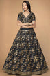 Load image into Gallery viewer, Buy Latest Black Lehenga Choli Online at Clothsvilla Clothsvilla