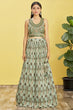 Load image into Gallery viewer, Buy Latest Green Color Lehenga Choli Online at Clothsvilla Clothsvilla