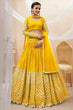 Load image into Gallery viewer, Buy Latest Party Wear Yellow Color Haldi Function Lehenga Choli Collection Clothsvilla