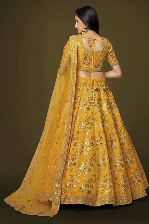 Buy Latest Yellow Lehenga Cholis Online Clothsvilla