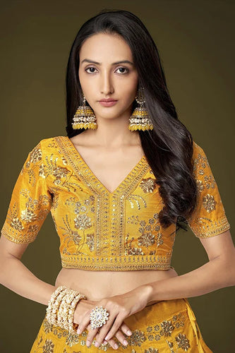 Buy Latest Yellow Lehenga Cholis Online Clothsvilla