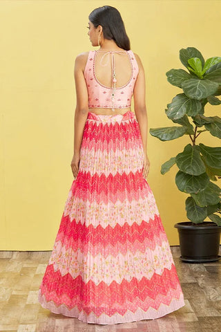 Buy Pink Color Sequins Embroidered Lehenga Choli Online Clothsvilla