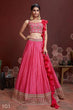 Load image into Gallery viewer, Buy Pink Party Function Chinon Silk Lehenga Choli Clothsvilla