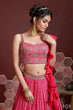 Load image into Gallery viewer, Buy Pink Party Function Chinon Silk Lehenga Choli Clothsvilla