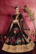 Load image into Gallery viewer, Collection For Women Floral Printed Lehenga Choli Black Colour Clothsvilla