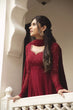 Load image into Gallery viewer, Dark Red Fully Flared Anarkali Set With Beautiful Sequins Work ClothsVilla