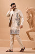 Load image into Gallery viewer, Tendy Beige Wedding Special Koti Kurta Set for Mens Wear Clothsvilla