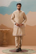 Load image into Gallery viewer, Celebration Beige Kurta Koti Pant Wedding Outfit for Men Clothsvilla