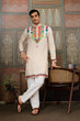Load image into Gallery viewer, Cream Embroidered Festival Wear Kurta for Men Clothsvilla