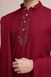 Load image into Gallery viewer, Festive Maroon Kurta Pant Set with Designer Dupatta Clothsvilla