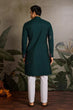 Load image into Gallery viewer, Party Look Green Mirror Embroidered Kurta Set for Men Clothsvilla