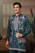 Load image into Gallery viewer, Premium Designer Green Koti Kurta Pair for Men Clothsvilla