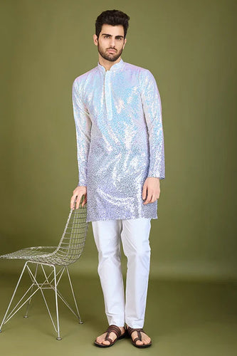 Wedding Designer Ombre Purple Kurta designer gents kurta Clothsvilla