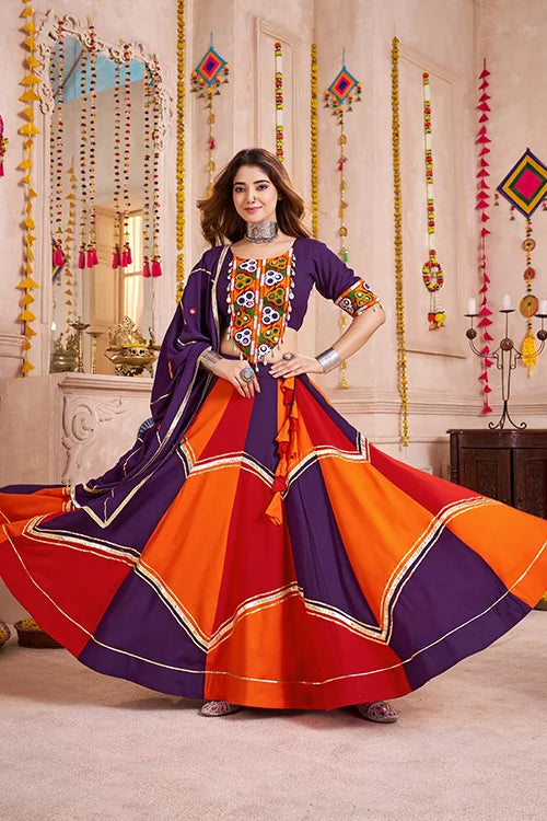 Gorgeous Multi Color Chaniya Choli Speical for Garba Clothsvilla