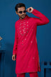Load image into Gallery viewer, Designer Rani Mirror Embroidered Kurta for Mens Wear Clothsvilla