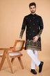 Load image into Gallery viewer, Black Viscose Silk Men's Designer Kurta Clothsvilla