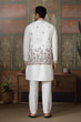 Load image into Gallery viewer, Latest Embroidered Designer White Koti Kurta Set for Mens Clothsvilla