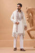 Load image into Gallery viewer, Vibrant Look White Kurta Dupatta Set for Mens Wear Clothsvilla